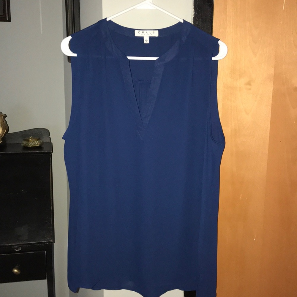 Chaus sleeveless blouse Royal Blue